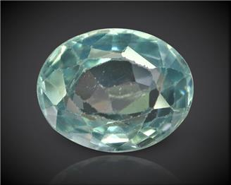 Blue Zircon Natural Certified 4.19 carats (DIN 90267 )
